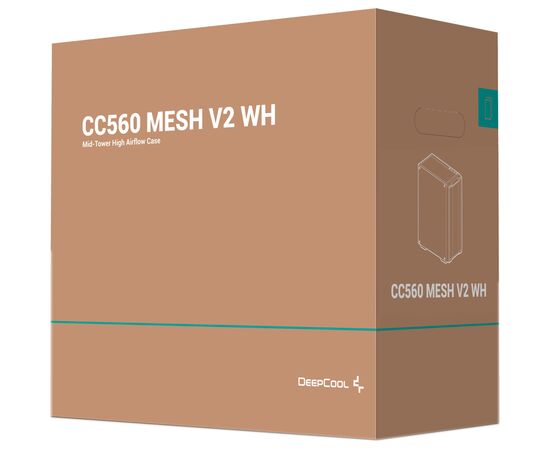 Корпус Deepcool CC560 MESH WH V2, изображение 12 Корпус Deepcool CC560 MESH WH V2, изображение 12