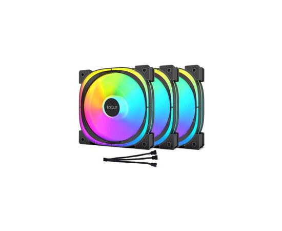 Кулер для корпуса PcCooler EF 120 ARGB BK 3 IN 1 Black