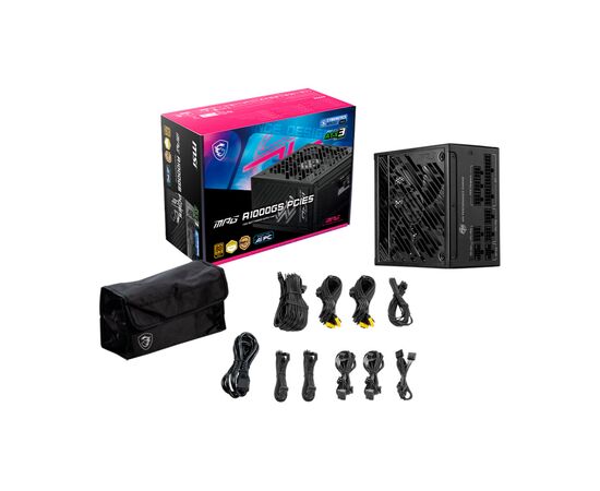 Блок питания MSI 1000W (MPG A1000GS PCIE5), изображение 8 Блок питания MSI 1000W (MPG A1000GS PCIE5), изображение 8