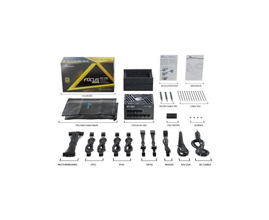 Блок питания Seasonic 750W FOCUS-GX-750-ATX31 (FOCUS-GX-750-ATX31), изображение 9 Блок питания Seasonic 750W FOCUS-GX-750-ATX31 (FOCUS-GX-750-ATX31), изображение 9