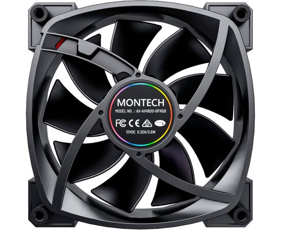 Кулер до корпусу MONTECH RX120 PWM (B31), зображення 6 Кулер до корпусу MONTECH RX120 PWM (B31), зображення 6