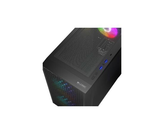 Корпус Logic concept DART PRO ARGB MINI BLACK (AM-DART-PRO-ARGB-10), зображення 4 Корпус Logic concept DART PRO ARGB MINI BLACK (AM-DART-PRO-ARGB-10), зображення 4