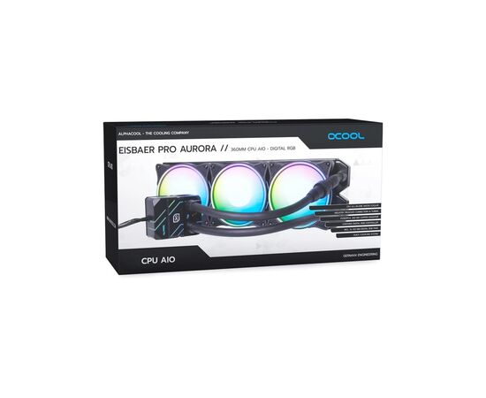 Система жидкостного охлаждения Alphacool Eisbaer Pro Aurora 360 CPU AIO (1019572), изображение 10 Система жидкостного охлаждения Alphacool Eisbaer Pro Aurora 360 CPU AIO (1019572), изображение 10