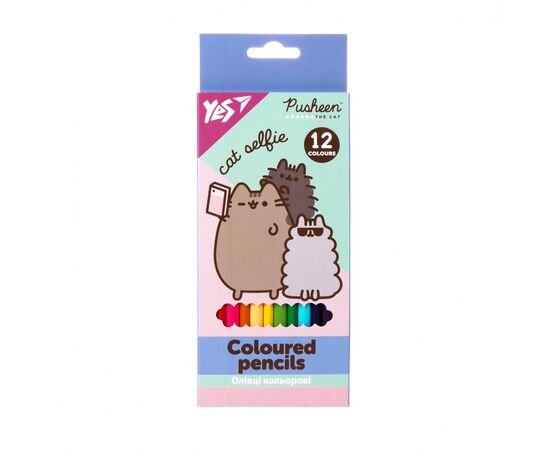 Олівці кольорові Yes Pusheen 12 кольорів (290761)