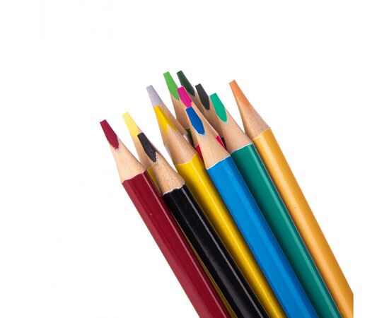 Олівці кольорові Yes Pusheen двосторонні 12 шт. 24 кол (290764), зображення 4