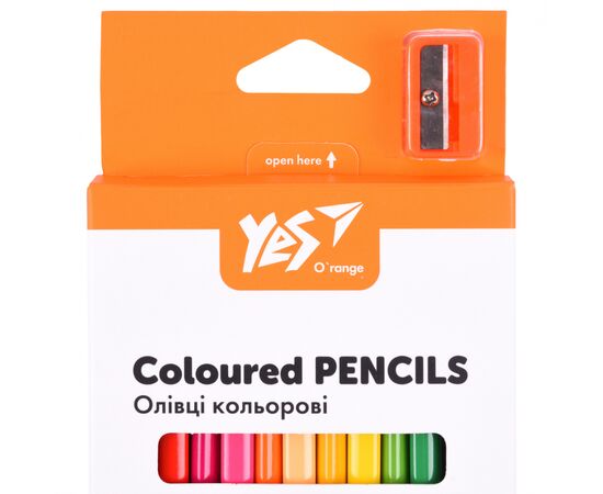 Карандаши цветные Yes Orange Line 18 кольорів з точилкою (290739), изображение 2 Карандаши цветные Yes Orange Line 18 кольорів з точилкою (290739), изображение 2