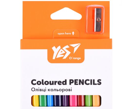 Карандаши цветные Yes Orange Line 24 кольорів з точилкою (290754), изображение 2 Карандаши цветные Yes Orange Line 24 кольорів з точилкою (290754), изображение 2