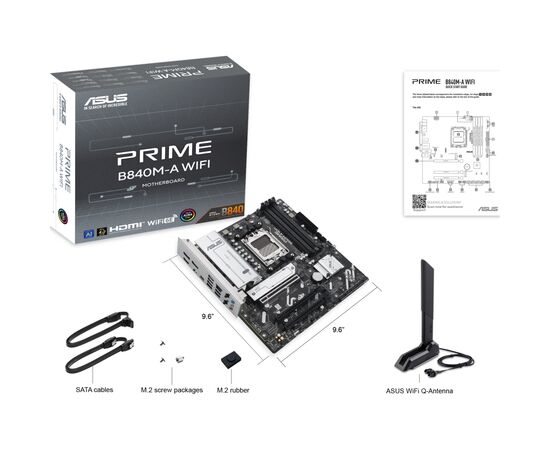 Материнська плата ASUS PRIME B840M-A WIFI, зображення 7 Материнська плата ASUS PRIME B840M-A WIFI, зображення 7