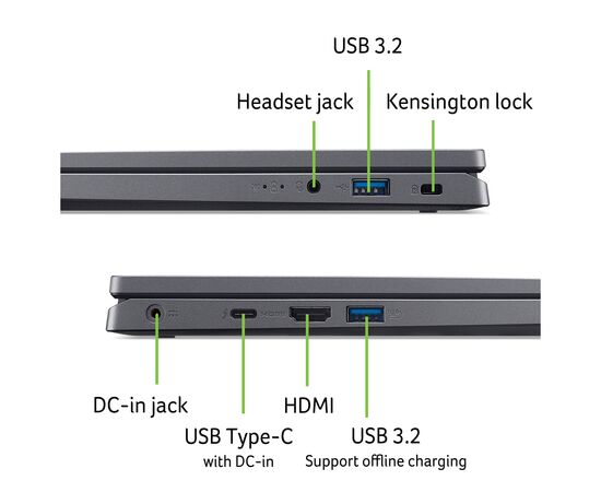 Ноутбук Acer Aspire 14 A14-51M-50AB (NX.KXHEU.002), изображение 6 Ноутбук Acer Aspire 14 A14-51M-50AB (NX.KXHEU.002), изображение 6