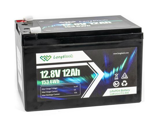 Батарея LiFePo4 Longttech LiFePO4 12.8V - 12Ah (LAR1212-LT12-R32)