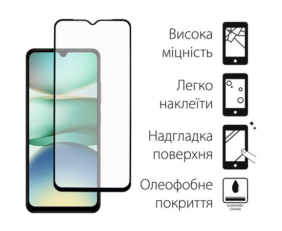 Скло захисне Dengos Full Glue Xiaomi Redmi A5 (black) (TGFG-399), зображення 2 Скло захисне Dengos Full Glue Xiaomi Redmi A5 (black) (TGFG-399), зображення 2