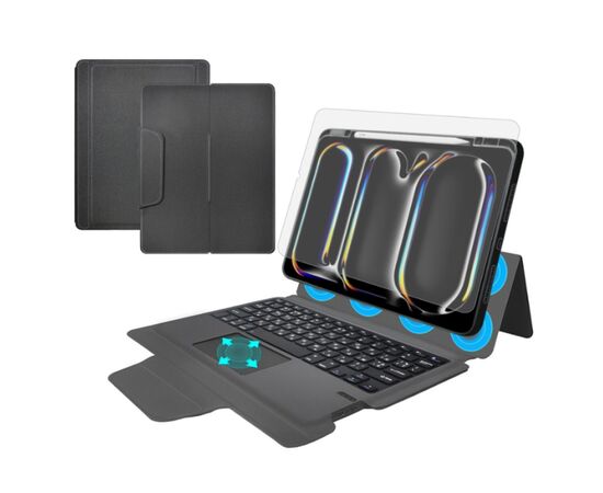 Чохол до планшета AirOn Premium iPad Pro 13 2024 + keyboard (4822352781231)