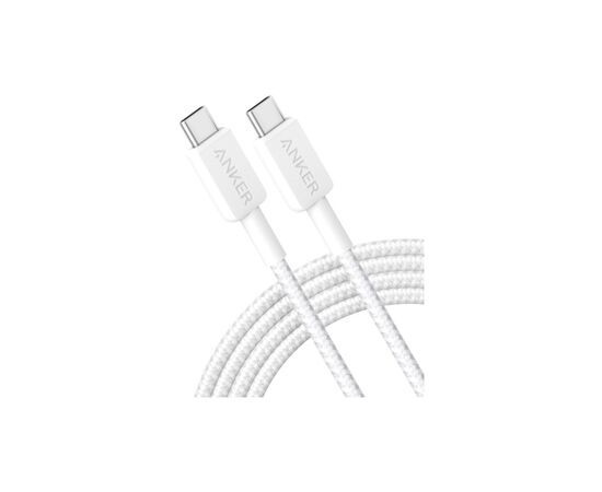 Дата кабель USB-C to USB-C 1.8m 322 White Anker (A81F6H21), изображение 2 Дата кабель USB-C to USB-C 1.8m 322 White Anker (A81F6H21), изображение 2