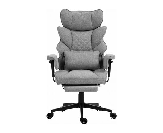 Офисное кресло GT Racer B-2511 Gray (B-2511 Fabric Gray), изображение 2 Офисное кресло GT Racer B-2511 Gray (B-2511 Fabric Gray), изображение 2