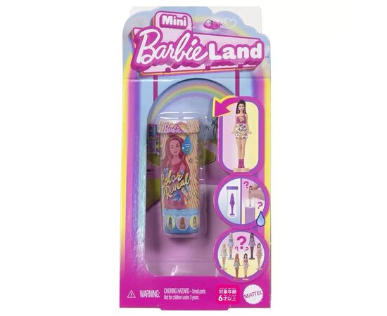 Кукла Barbie сюрприз Mini BarbieLand Color Reveal Радужные и стильные (JCR08)