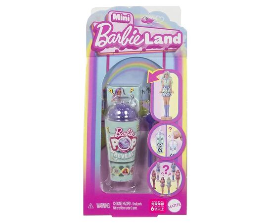 Кукла Barbie сюрприз Mini BarbieLand Pop Reveal Крутые Бабл-ти (JCR22)