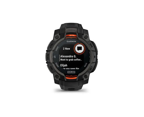 Смарт-часы Garmin Instinct 3, 45mm, Solar, Black Bezel with Black Band, GPS смарт-годинник (010-02934-00), изображение 4 Смарт-часы Garmin Instinct 3, 45mm, Solar, Black Bezel with Black Band, GPS смарт-годинник (010-02934-00), изображение 4