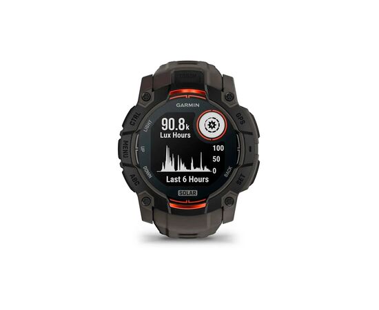 Смарт-часы Garmin Instinct 3, 50mm, Solar, Black Bezel with Charcoal Band, GPS смарт-годинник (010-02935-00), изображение 4 Смарт-часы Garmin Instinct 3, 50mm, Solar, Black Bezel with Charcoal Band, GPS смарт-годинник (010-02935-00), изображение 4