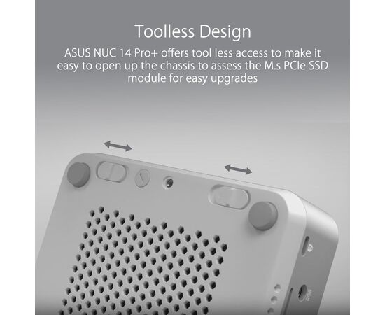 Компьютер ASUS NUC 14 Pro+ RNUC14RVSU900002I Kit(L6) / Ultra 9 185H, M.2 22x80 NVMe; 22x42 NVMe (90AR0051-M000J0), изображение 12 Компьютер ASUS NUC 14 Pro+ RNUC14RVSU900002I Kit(L6) / Ultra 9 185H, M.2 22x80 NVMe; 22x42 NVMe (90AR0051-M000J0), изображение 12