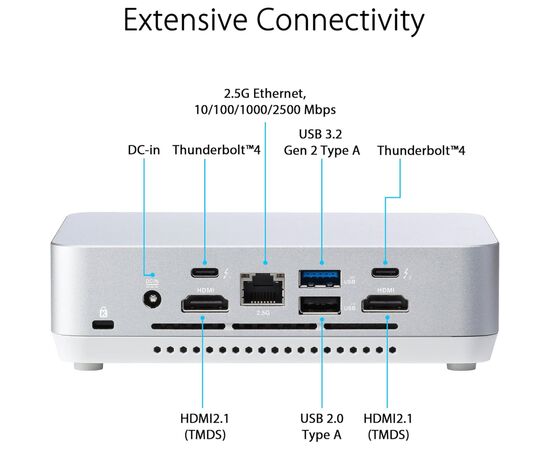 Компьютер ASUS NUC 14 Pro+ RNUC14RVSU900002I Kit(L6) / Ultra 9 185H, M.2 22x80 NVMe; 22x42 NVMe (90AR0051-M000J0), изображение 9 Компьютер ASUS NUC 14 Pro+ RNUC14RVSU900002I Kit(L6) / Ultra 9 185H, M.2 22x80 NVMe; 22x42 NVMe (90AR0051-M000J0), изображение 9