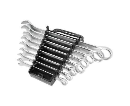 Ключ Стандарт ріжково-накидний 8 шт. 8-19 мм на холдері (NKK8ST), зображення 3 Ключ Стандарт ріжково-накидний 8 шт. 8-19 мм на холдері (NKK8ST), зображення 3