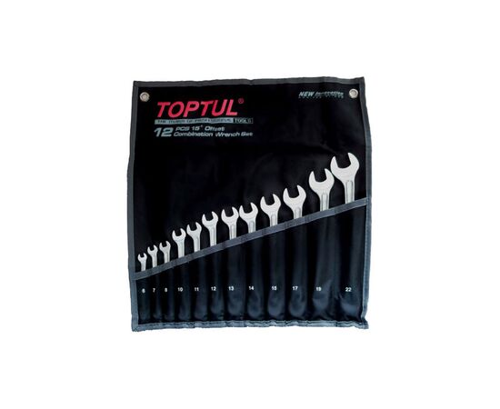 Ключ Toptul рожково-накидной 12 шт. 6-22 Hi-Performance (GPAX1202)