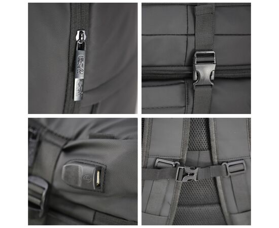 Рюкзак туристический NikiBo Journey 20-30л чорний (30012505-01), изображение 4