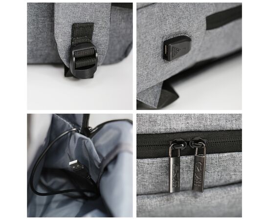 Рюкзак туристический NikiBo Lite 15л сірий (30010205-07), изображение 4 Рюкзак туристический NikiBo Lite 15л сірий (30010205-07), изображение 4