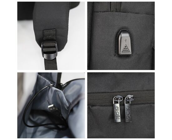 Рюкзак туристический NikiBo Lite 15л чорний (30010205-01), изображение 4 Рюкзак туристический NikiBo Lite 15л чорний (30010205-01), изображение 4