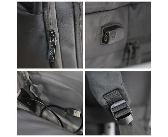 Рюкзак туристический NikiBo Scout 20л чорний (30012205-01), изображение 4