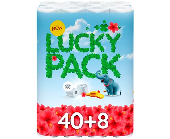 Туалетний папір Ruta Lucky Pack 2 шари 48 рулонів (8595027101424)