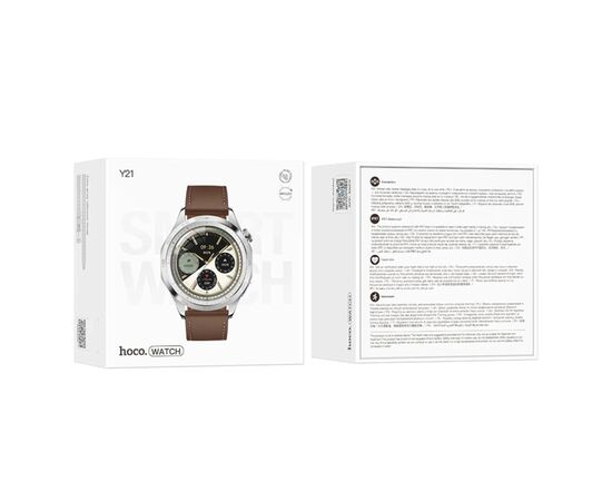 Смарт-часы HOCO Y21 AMOLED Smart sports watch(call version) Silver (6942007624084), изображение 3 Смарт-часы HOCO Y21 AMOLED Smart sports watch(call version) Silver (6942007624084), изображение 3