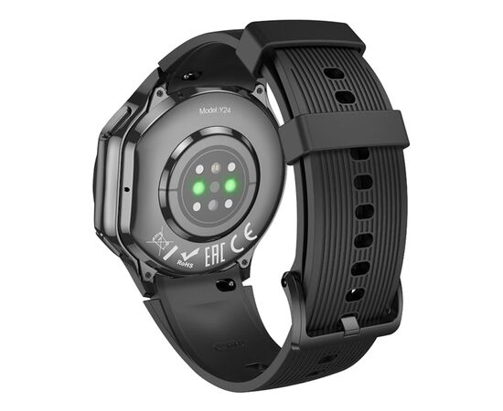 Смарт-часы HOCO Y24 AMOLED Smart sports watch (call version) Black (6942007641005), изображение 3 Смарт-часы HOCO Y24 AMOLED Smart sports watch (call version) Black (6942007641005), изображение 3