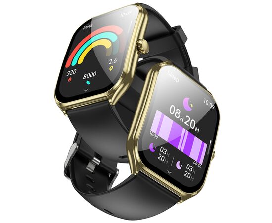 Смарт-часы HOCO Y28 AMOLED Smart sports watch (call version) Gold (6942007648493), изображение 2 Смарт-часы HOCO Y28 AMOLED Smart sports watch (call version) Gold (6942007648493), изображение 2