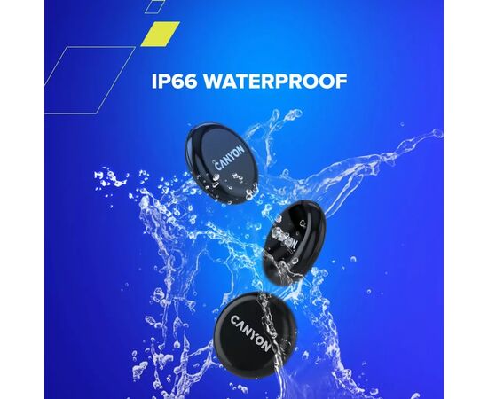 Пошукова система Canyon OnTag 1 Anti-Lost Smart Tracker iOS Black (CNE-PT01BB), зображення 7 Пошукова система Canyon OnTag 1 Anti-Lost Smart Tracker iOS Black (CNE-PT01BB), зображення 7