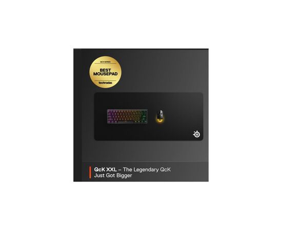 Коврик для мышки SteelSeries Qck XXL Black (63429), изображение 4 Коврик для мышки SteelSeries Qck XXL Black (63429), изображение 4