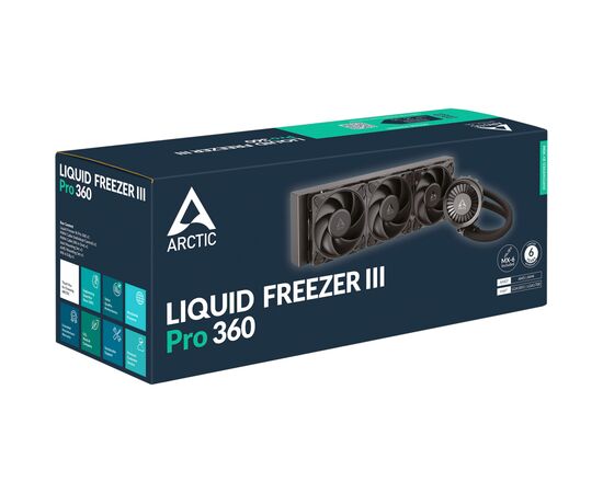 Система жидкостного охлаждения Arctic Liquid Freezer III Pro 360 (Black) (ACFRE00180A), изображение 6 Система жидкостного охлаждения Arctic Liquid Freezer III Pro 360 (Black) (ACFRE00180A), изображение 6