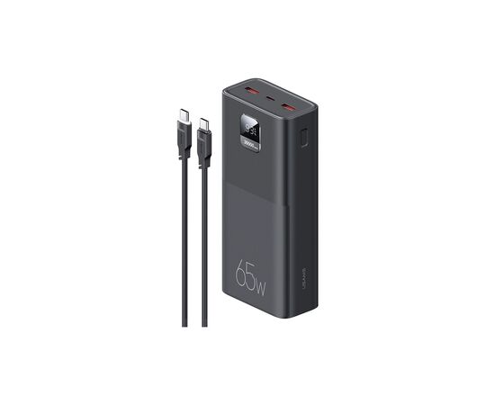 Батарея универсальная Usams PB68 30000mAh PD/3.0/65W, QC/3.0, Black (ATXLOGTC01), изображение 5 Батарея универсальная Usams PB68 30000mAh PD/3.0/65W, QC/3.0, Black (ATXLOGTC01), изображение 5