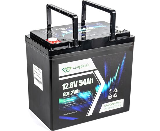 Батарея LiFePo4 Longttech 12.8V - 54Ah (LAR1254-G22NF-R32), изображение 6 Батарея LiFePo4 Longttech 12.8V - 54Ah (LAR1254-G22NF-R32), изображение 6