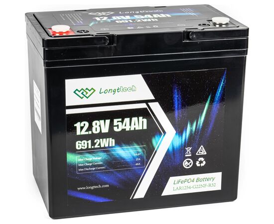 Батарея LiFePo4 Longttech 12.8V - 54Ah (LAR1254-G22NF-R32)