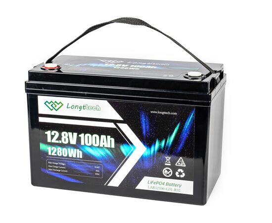 Батарея LiFePo4 Longttech 12.8V - 100Ah (LAR12100-G31-R32), изображение 2 Батарея LiFePo4 Longttech 12.8V - 100Ah (LAR12100-G31-R32), изображение 2