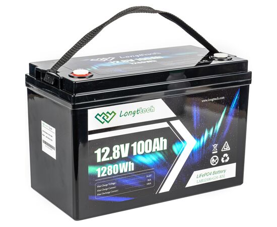 Батарея LiFePo4 Longttech 12.8V - 100Ah (LAR12100-G31-R32), изображение 4 Батарея LiFePo4 Longttech 12.8V - 100Ah (LAR12100-G31-R32), изображение 4