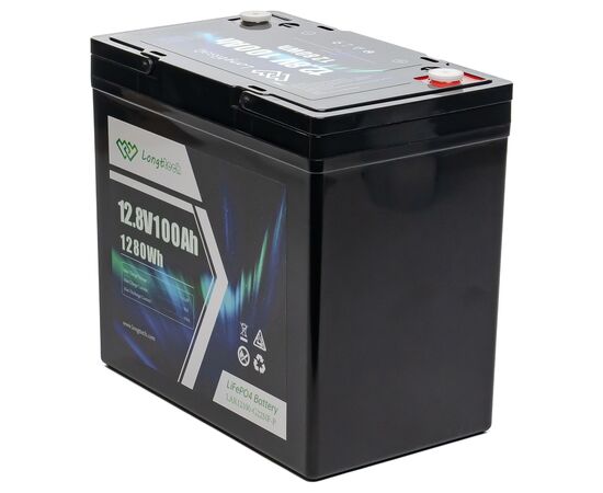 Батарея LiFePo4 Longttech 12.8V - 100Ah (LAR12100-G22NF-P), изображение 5 Батарея LiFePo4 Longttech 12.8V - 100Ah (LAR12100-G22NF-P), изображение 5