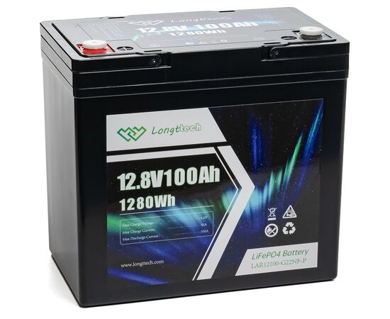 Батарея LiFePo4 Longttech 12.8V - 100Ah (LAR12100-G22NF-P)