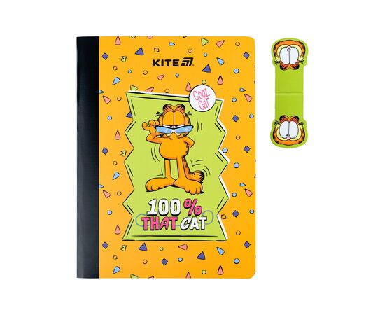 Блокнот Kite с магнитной закладкой Garfield А5, 60 листов, клетка (GF25-192), изображение 2 Блокнот Kite с магнитной закладкой Garfield А5, 60 листов, клетка (GF25-192), изображение 2