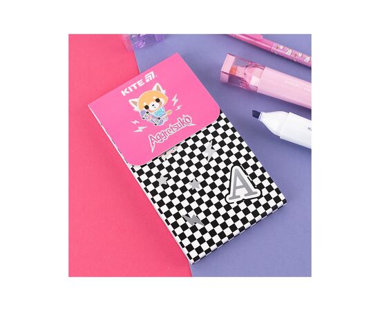 Блокнот Kite на магните Aggretsuko 60 листов, клетка (AR24-092), изображение 5 Блокнот Kite на магните Aggretsuko 60 листов, клетка (AR24-092), изображение 5