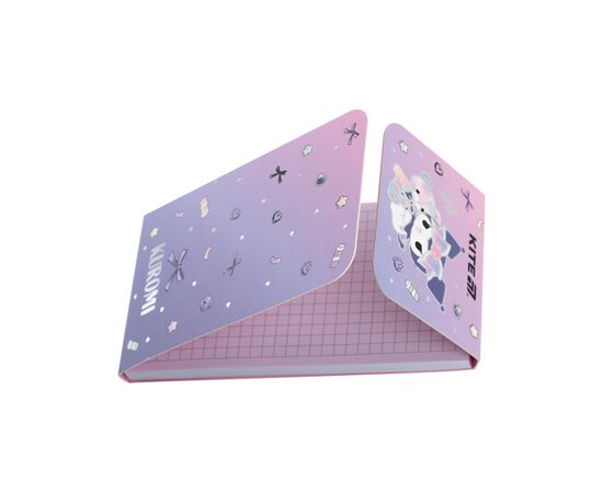 Блокнот Kite на магните Kuromi 60 листов, клетка (HK24-092-2), изображение 2 Блокнот Kite на магните Kuromi 60 листов, клетка (HK24-092-2), изображение 2