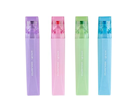 Набор маркеров Kite Highlighter Creative Glitter, набор из 4-х цветов (K24-1146-4), изображение 2 Набор маркеров Kite Highlighter Creative Glitter, набор из 4-х цветов (K24-1146-4), изображение 2