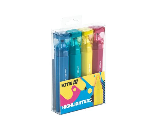Набор маркеров Kite Highlighter Creative Trendy Colors, набор из 4-х цветов (K24-1144-4), изображение 3 Набор маркеров Kite Highlighter Creative Trendy Colors, набор из 4-х цветов (K24-1144-4), изображение 3