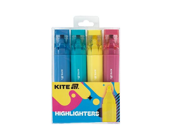 Набір маркерів Kite Highlighter Creative Trendy Colors, набір з 4-х кольорів (K24-1144-4)